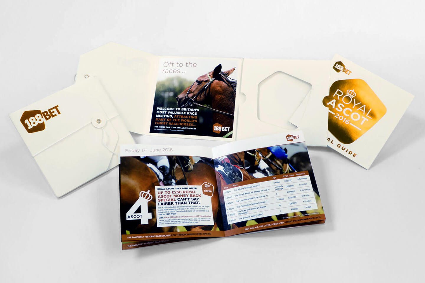 188Bet Case Study Royal Ascot VIP members direct mail piece