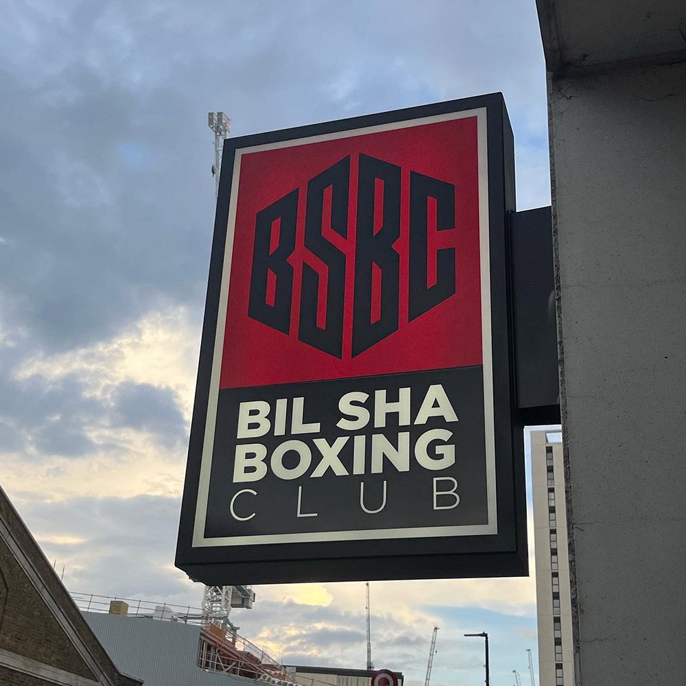 Bil Sha Boxing Club Signage