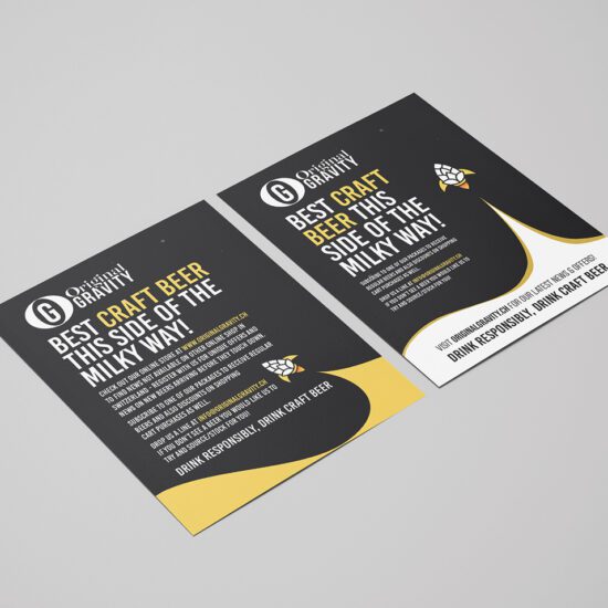 Original Gravity Leaflet Mockup | Re-View Creative