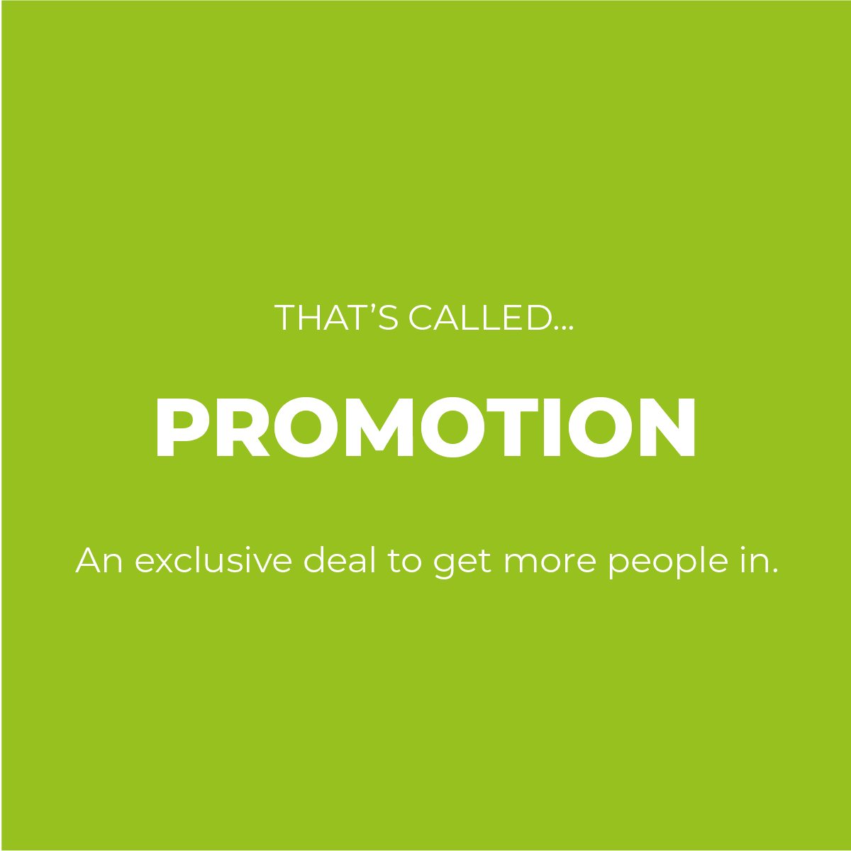 Promotion