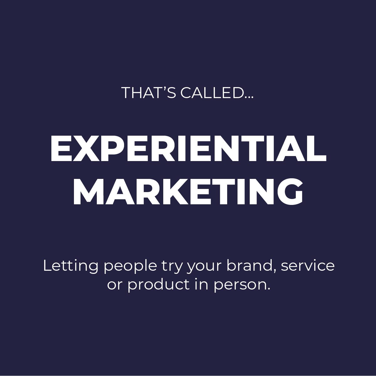 Experimental Marketing
